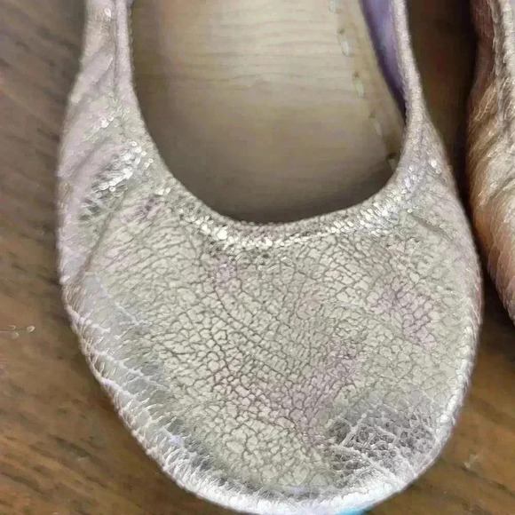 Tieks By Gavrieli Metallic Rose Gold Glam Ballet Flats Womens Size 9 Leather - Picture 8 of 9